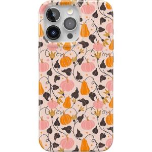 Casely iPhone 15 Pro Max Case | Butter Yellow Stripes | Sunday Best | Compatible with MagSafe | Classic Ultra Thin Design(Pumpkin Princess | Harvest Vines)