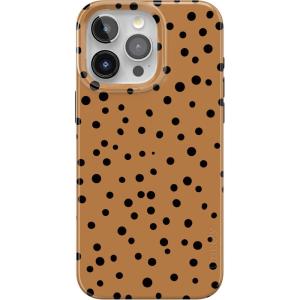 Casely iPhone 15 Pro Max Case | Butter Yellow Stripes | Sunday Best | Compatible with MagSafe | Classic Ultra Thin Design(Spot On | Dotted Animal Print)