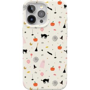 Casely iPhone 15 Pro Max Case | Butter Yellow Stripes | Sunday Best | Compatible with MagSafe | Classic Ultra Thin Design(Witching Hour | Cute Halloween)