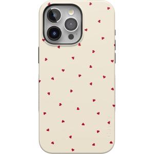 Casely iPhone 15 Pro Max Case | Heart Throb | Endless Hearts | Bold Protective Design | Compatible with MagSafe(Be Mine | Tiny Hearts)