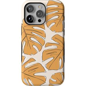 Casely iPhone 15 Pro Max Case | Heart Throb | Endless Hearts | Bold Protective Design | Compatible with MagSafe(Island Time | Tropical Leaves Floral)