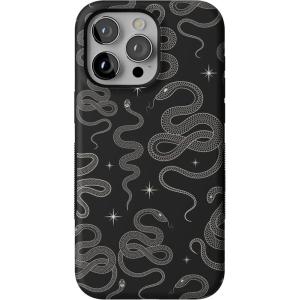 Casely iPhone 15 Pro Max Case | Heart Throb | Endless Hearts | Bold Protective Design | Compatible with MagSafe(We’re Ready For It | Black Serpent)