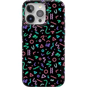 Casely iPhone 15 Pro Max Case | Moody Monochrome | Bordeaux Rose | Compatible with MagSafe | Classic Ultra Thin Design(Always Vibing | Retro)