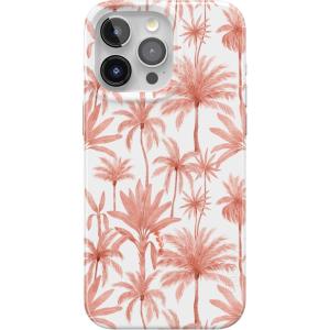 Casely iPhone 15 Pro Max Case | Moody Monochrome | Bordeaux Rose | Compatible with MagSafe | Classic Ultra Thin Design(Perfect Paradise | Tropical Palm Tree Floral)