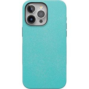Casely iPhone 15 Pro Max Case | Twilight Flora | Moody Monochrome | Bold Protective Design | Compatible with MagSafe(Aquamarine | Ocean Blue Shimmer Glitter)