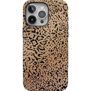 Casely iPhone 15 Pro Max Case | Twilight Flora | Moody Monochrome | Bold Protective Design | Compatible with MagSafe(Born to Be Wild | Jaguar Print)
