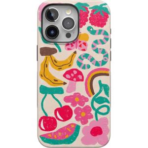 Casely iPhone 15 Pro Max Case | Twilight Flora | Moody Monochrome | Bold Protective Design | Compatible with MagSafe(Doodle Bug | Crayola Crayon)