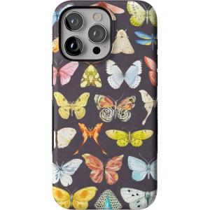 Casely iPhone 15 Pro Max Case | Twilight Flora | Moody Monochrome | Bold Protective Design | Compatible with MagSafe(Midnight Monarch | Jenna Palek x Casely)