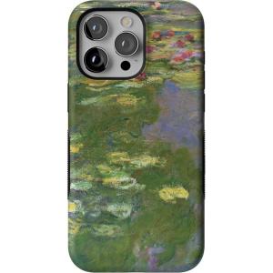 Casely iPhone 15 Pro Max Case | Twilight Flora | Moody Monochrome | Bold Protective Design | Compatible with MagSafe(Monet’s Water Lilies | The Met Museum)