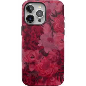 Casely iPhone 15 Pro Max Case | Twilight Flora | Moody Monochrome | Bold Protective Design | Compatible with MagSafe(Romance Novel | Moody Floral)
