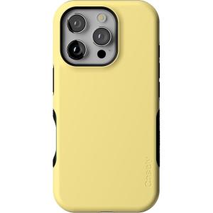 Casely iPhone 16 Pro Case | Into The Wild | Black Leopard | Bold Protective Design | Compatible with MagSafe(Butter Me Up | Butter Yellow)
