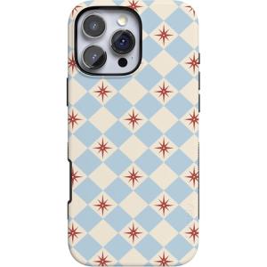 Casely iPhone 16 Pro Case | Into The Wild | Black Leopard | Bold Protective Design | Compatible with MagSafe(Chelsea Checker | Starlight Tiles)