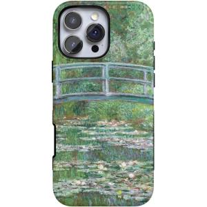 Casely iPhone 16 Pro Case | Into The Wild | Black Leopard | Bold Protective Design | Compatible with MagSafe(Monet’s Bridge | The Met Museum)