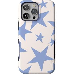Casely iPhone 16 Pro Case | Into The Wild | Black Leopard | Bold Protective Design | Compatible with MagSafe(Stars Align | Blue & White Stars)