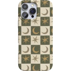 Casely iPhone 16 Pro Case | Into The Wild | White Snow Leopard | Compatible with MagSafe | Classic Ultra Slim Design(Mystic Moonstar | Green Celestial)