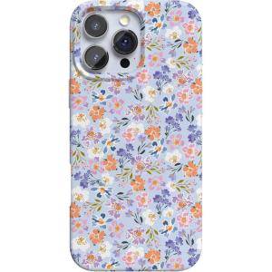 Casely iPhone 16 Pro Case | Into The Wild | White Snow Leopard | Compatible with MagSafe | Classic Ultra Slim Design(Poppy Meadows | Pastel Floral)