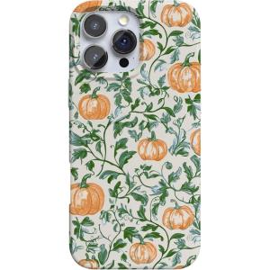 Casely iPhone 16 Pro Case | Into The Wild | White Snow Leopard | Compatible with MagSafe | Classic Ultra Slim Design(Pumpkin Patch | Green Vines)