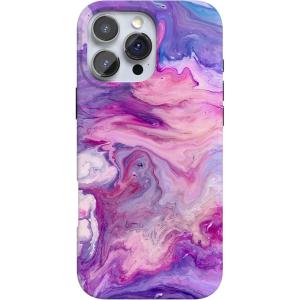 Casely iPhone 16 Pro Case | Into The Wild | White Snow Leopard | Compatible with MagSafe | Classic Ultra Slim Design(Tie Dying Over You | Purple Marble iPhone)