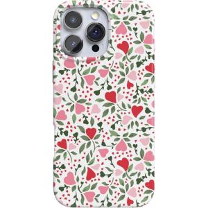 Casely iPhone 16 Pro Case | Into The Wild | White Snow Leopard | Compatible with MagSafe | Classic Ultra Slim Design(Vines of Love | Floral Heart)
