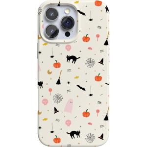 Casely iPhone 16 Pro Case | Into The Wild | White Snow Leopard | Compatible with MagSafe | Classic Ultra Slim Design(Witching Hour | Cute Halloween)