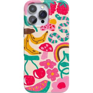 Casely iPhone 16 Pro Case | Moody Monochrome | Bordeaux Rose | Compatible with MagSafe | Classic Ultra Thin Design(Doodle Bug | Crayola Crayon)