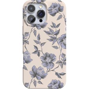 Casely iPhone 16 Pro Case | Moody Monochrome | Bordeaux Rose | Compatible with MagSafe | Classic Ultra Thin Design(Ink & Iris | Vintage Floral)