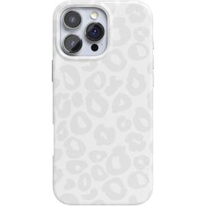 Casely iPhone 16 Pro Case | Moody Monochrome | Bordeaux Rose | Compatible with MagSafe | Classic Ultra Thin Design(Into the Wild | Snow White Leopard)