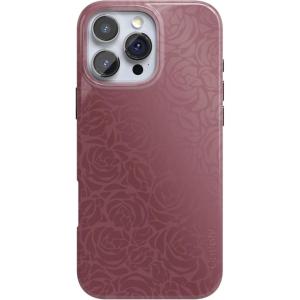 Casely iPhone 16 Pro Case | Moody Monochrome | Bordeaux Rose | Compatible with MagSafe | Classic Ultra Thin Design(Moody Monochrome | Bordeaux Rose)