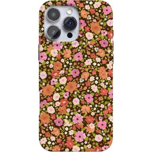 Casely iPhone 16 Pro Case | Moody Monochrome | Bordeaux Rose | Compatible with MagSafe | Classic Ultra Thin Design(Rustic Roses | Boho Bouquet)