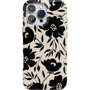 Casely iPhone 16 Pro Case | Moody Monochrome | Twilight Flora | Compatible with MagSafe | Classic Ultra Thin Design(Dark Fantasy | Contrast Floral)