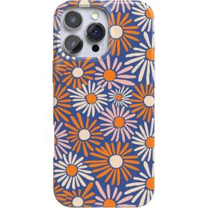 Casely iPhone 16 Pro Case | Moody Monochrome | Twilight Flora | Compatible with MagSafe | Classic Ultra Thin Design(Spring Forward | Daisy Floral)