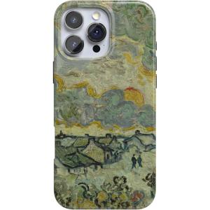 Casely iPhone 16 Pro Case | Moody Monochrome | Twilight Flora | Compatible with MagSafe | Classic Ultra Thin Design(Van Gogh | Reminiscence of Vincent)