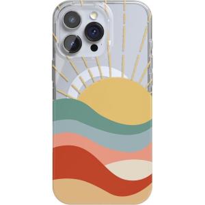 Casely iPhone 16 Pro Case | Moody Monochrome | in The Grove | Compatible with MagSafe | Classic Ultra Thin Design(Here Comes the Sun | Colorblock Sunset)