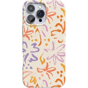 Casely iPhone 16 Pro Case | Moody Monochrome | in The Grove | Compatible with MagSafe | Classic Ultra Thin Design(Hibiscus Blooms | Hawaiian Floral)