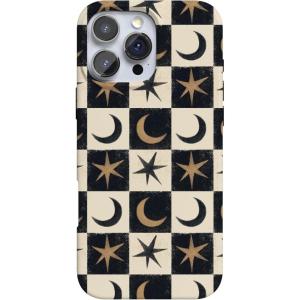 Casely iPhone 16 Pro Case | Moody Monochrome | in The Grove | Compatible with MagSafe | Classic Ultra Thin Design(Mystic Moonstar | Black Celestial)