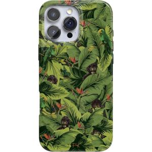 Casely iPhone 16 Pro Case | Moody Monochrome | in The Grove | Compatible with MagSafe | Classic Ultra Thin Design(Sneaky Monkeys | Frida Kahlo Jungle Floral)