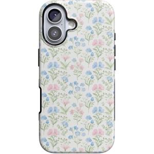 Casely iPhone 17 Case | Into The Wild | White Snow Leopard | Bold Protective Design | Compatible with MagSafe(Pastel Garden | Sunday Best)