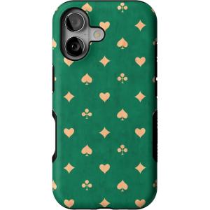 Casely iPhone 17 Case | Into The Wild | White Snow Leopard | Bold Protective Design | Compatible with MagSafe(Royal Flush | French Deck)