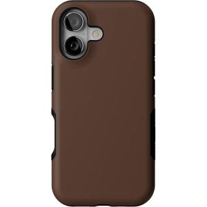 Casely iPhone 17 Case | Into The Wild | White Snow Leopard | Bold Protective Design | Compatible with MagSafe(The Boyfriend Collection | Espresso Brown)