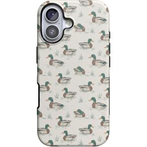 Casely iPhone 17 Case | Into The Wild | White Snow Leopard | Bold Protective Design | Compatible with MagSafe(The Boyfriend Collection | Mallard & Co.)