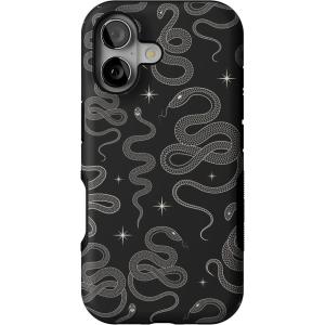 Casely iPhone 17 Case | Into The Wild | White Snow Leopard | Bold Protective Design | Compatible with MagSafe(We’re Ready For It | Black Serpent)