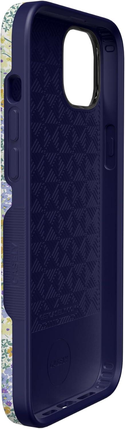 imageCasely iPhone 14 Case  Blue Stripes  Sunday Best  Bold Protective Design  Compatible with MagSafeDream Garden  Cottagecore Case