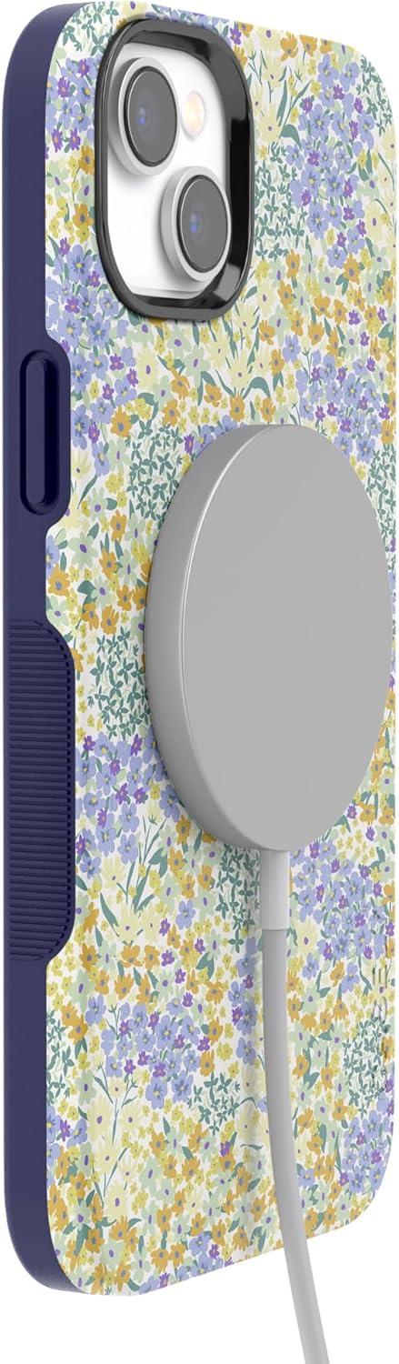 imageCasely iPhone 14 Case  Blue Stripes  Sunday Best  Bold Protective Design  Compatible with MagSafeDream Garden  Cottagecore Case