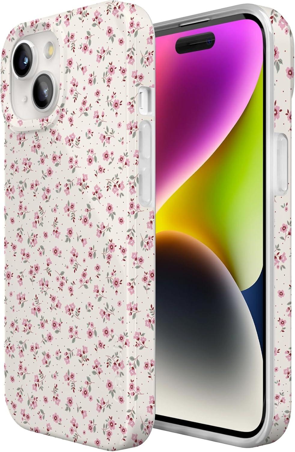 imageCasely iPhone 15 Case  Hanging Around  Potted Plants Floral  Compatible with MagSafe  Classic Ultra Thin DesignCottage Charm  Cottagecore