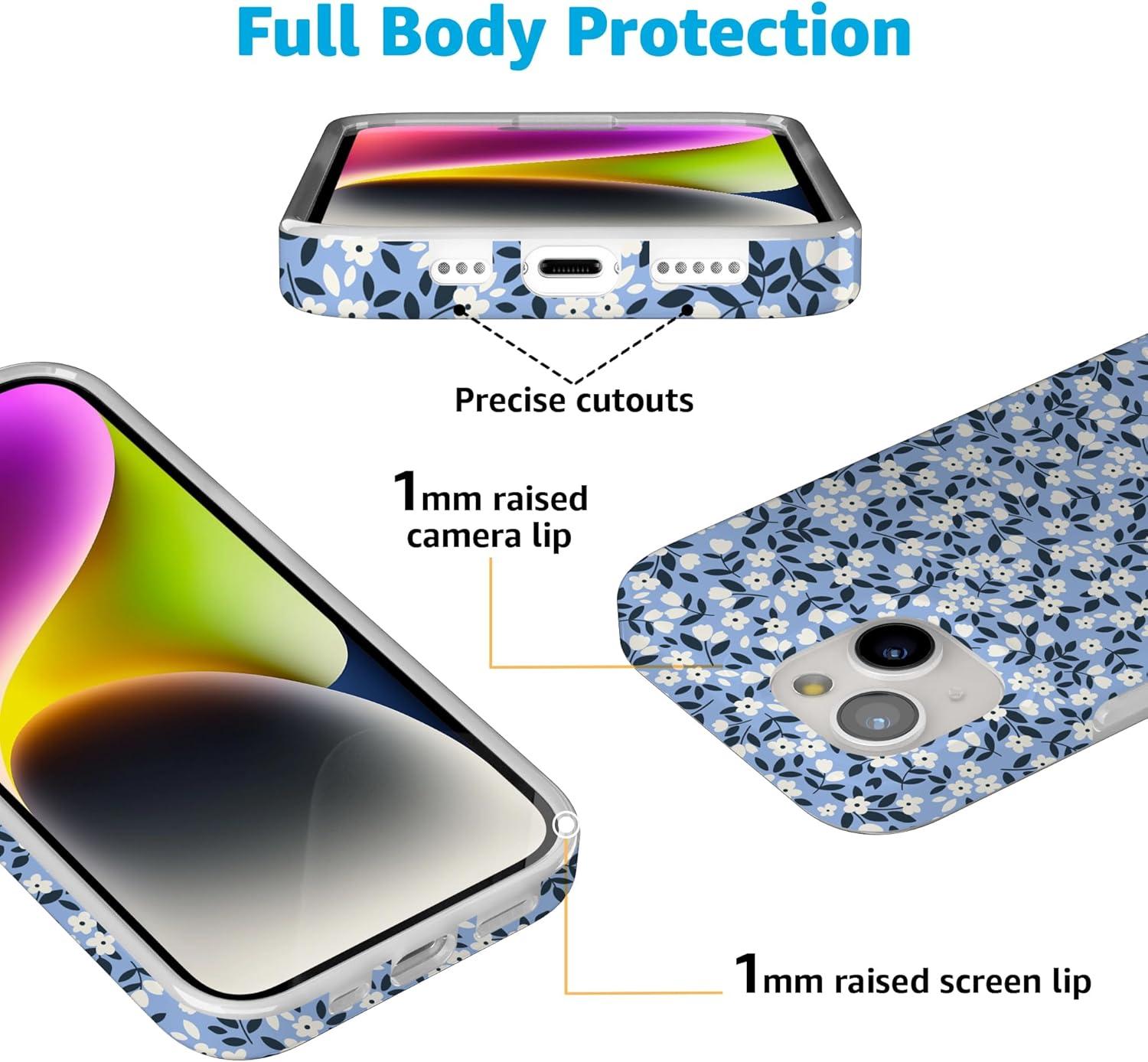 imageCasely iPhone 15 Case  Hanging Around  Potted Plants Floral  Compatible with MagSafe  Classic Ultra Thin DesignPicking Daisies  Cottagecore