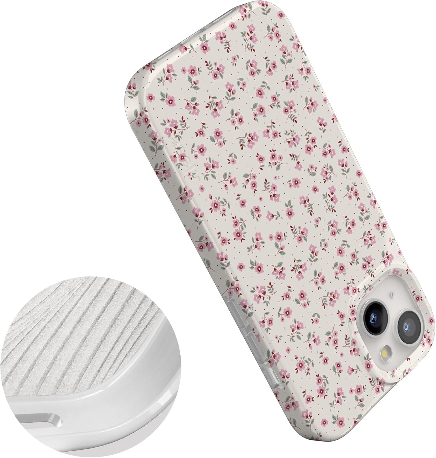 imageCasely iPhone 15 Case  Powder Pups  Dog Sled  Compatible with MagSafe  Classic Ultra Thin DesignCottage Charm  Cottagecore