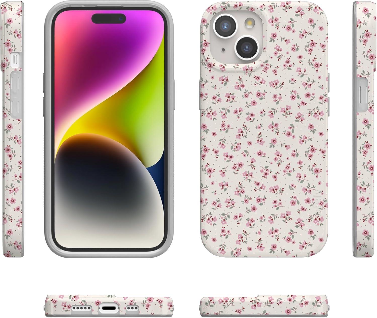 imageCasely iPhone 15 Case  Powder Pups  Dog Sled  Compatible with MagSafe  Classic Ultra Thin DesignCottage Charm  Cottagecore