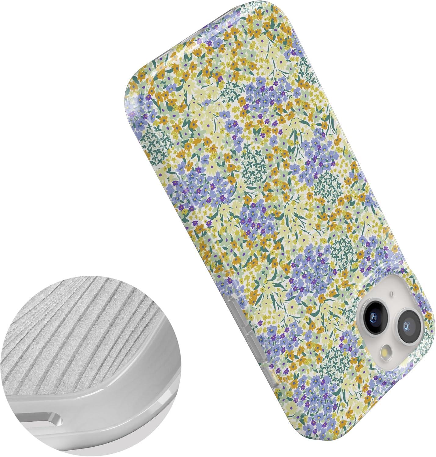 imageCasely iPhone 15 Case  Sneaky Monkeys  Frida Kahlo Jungle Floral  Compatible with MagSafe  Classic Ultra Thin DesignDream Garden  Cottagecore Case