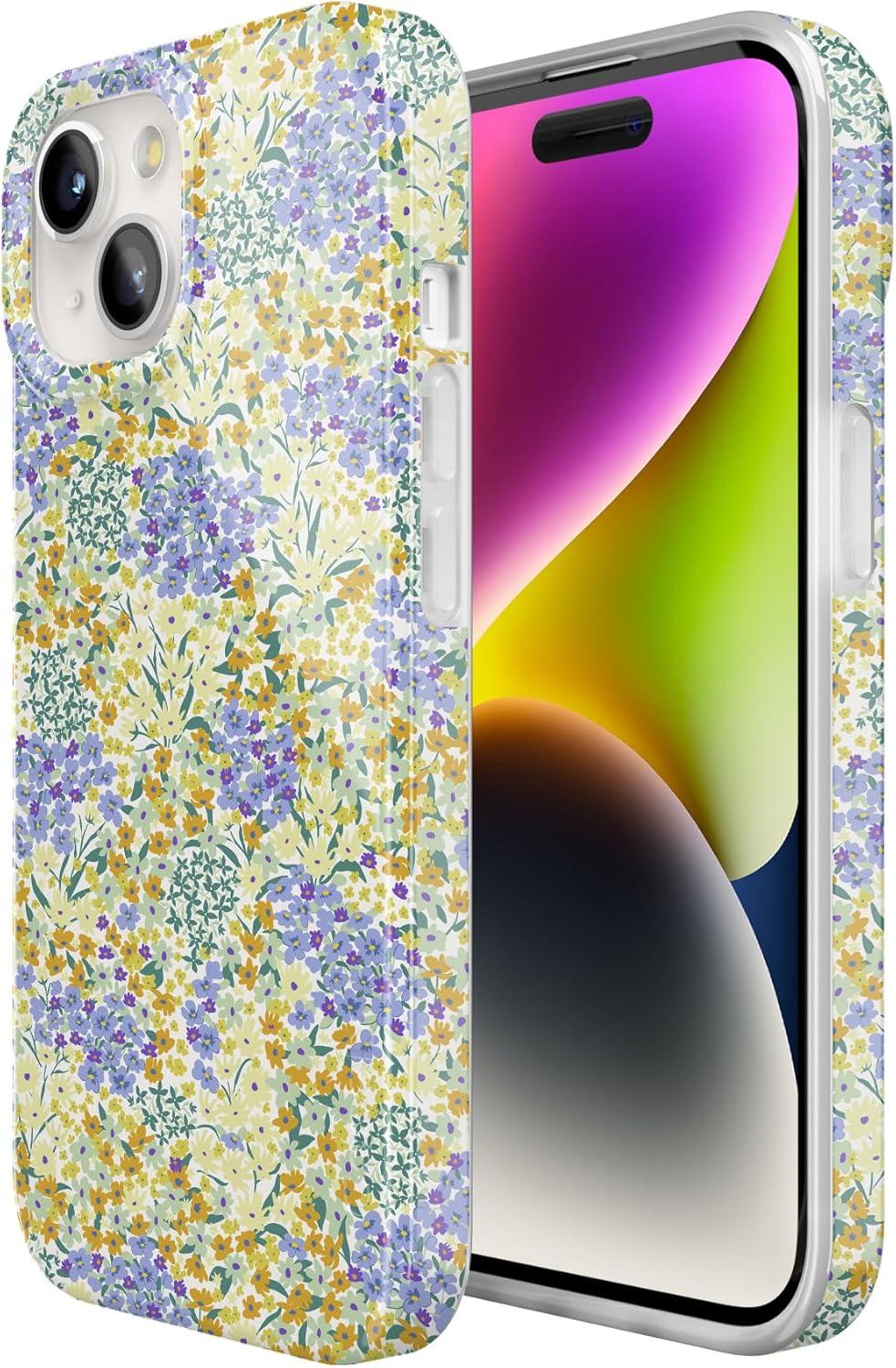 imageCasely iPhone 15 Case  Sneaky Monkeys  Frida Kahlo Jungle Floral  Compatible with MagSafe  Classic Ultra Thin DesignDream Garden  Cottagecore Case