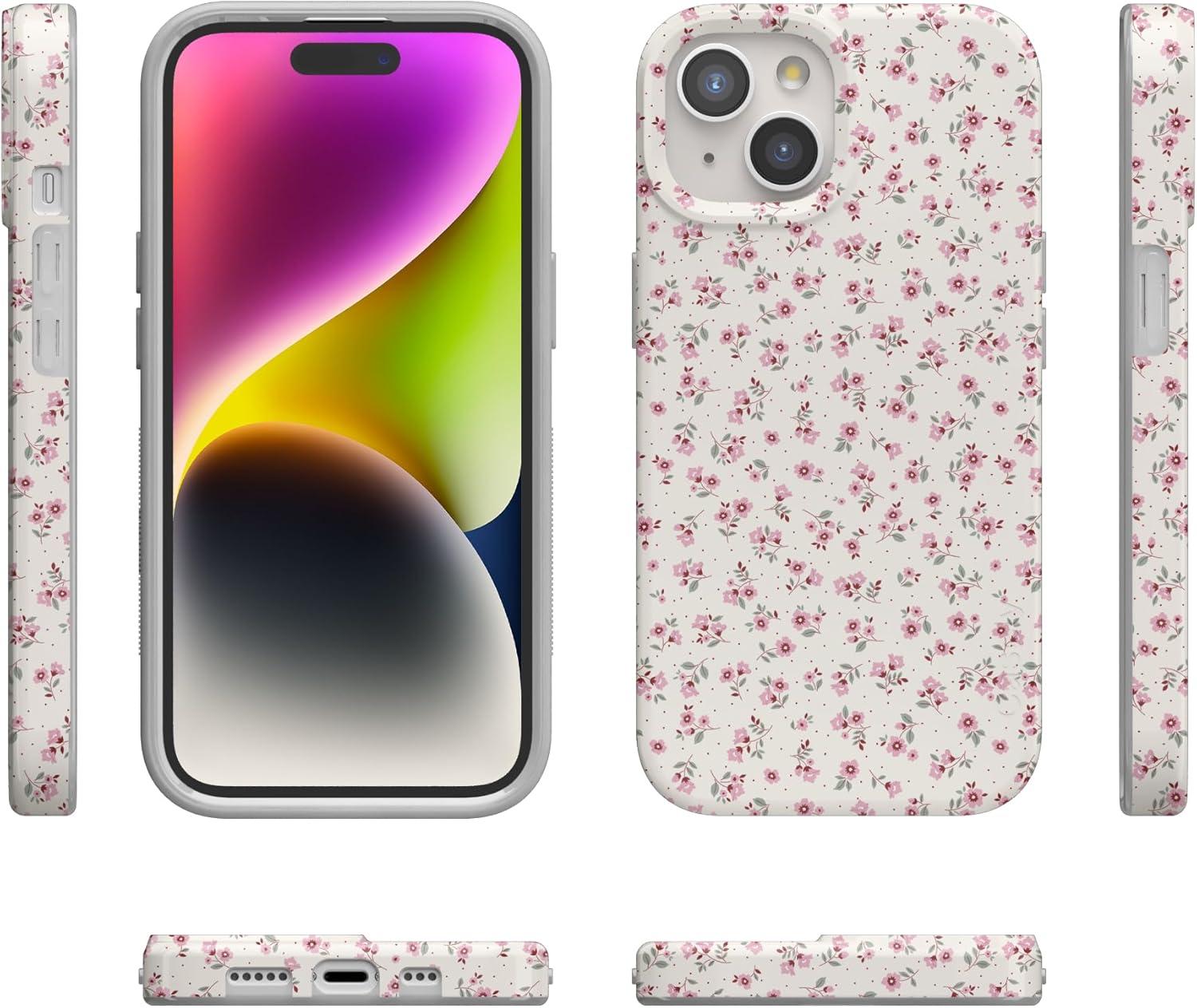 imageCasely iPhone 15 Plus Case  Vines of Love  Floral Heart  Compatible with MagSafe  Classic Ultra Thin DesignCottage Charm  Cottagecore